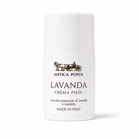 Crema piedi con olio essenziale di lavanda e mentolo