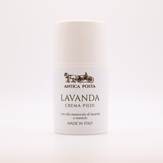 Crema piedi con olio essenziale di lavanda e mentolo