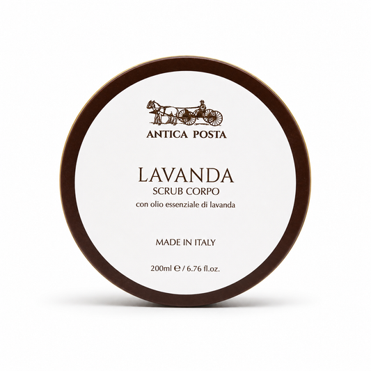 Scrub corpo con olio essenziale di lavanda