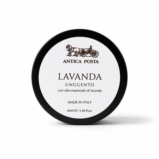 Unguento con olio essenziale di lavanda